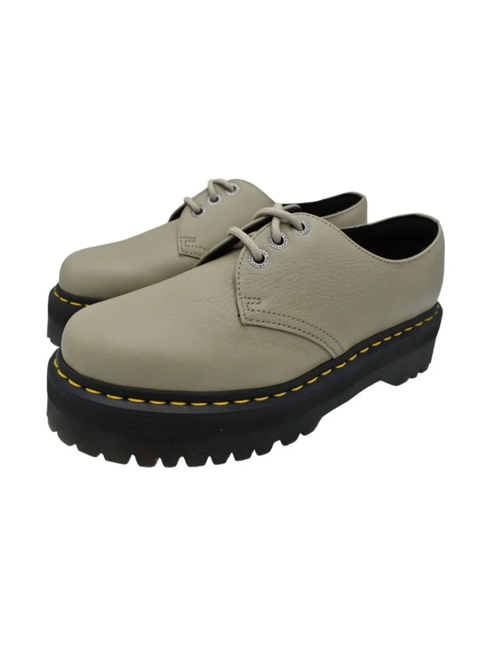 Dr Martens 1461 Womens Size 11 Quad‎ II Platform Stone Pisa Leather Derby Shoes